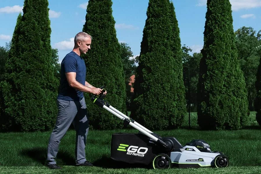 best rated battery mower