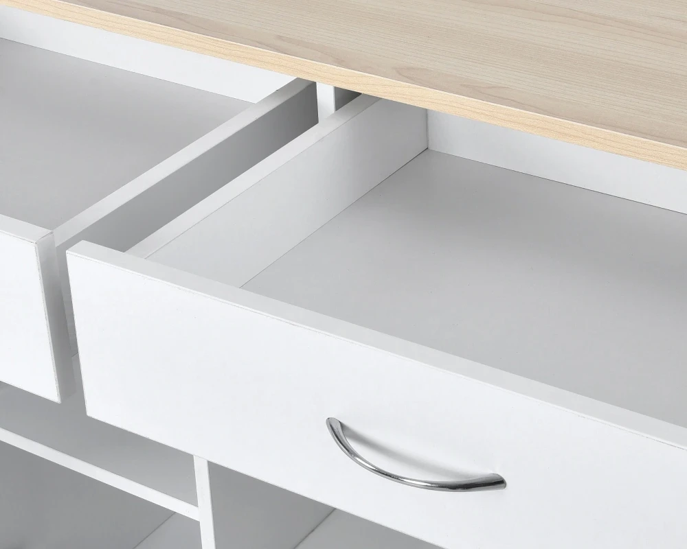 small kitchen island with drawers