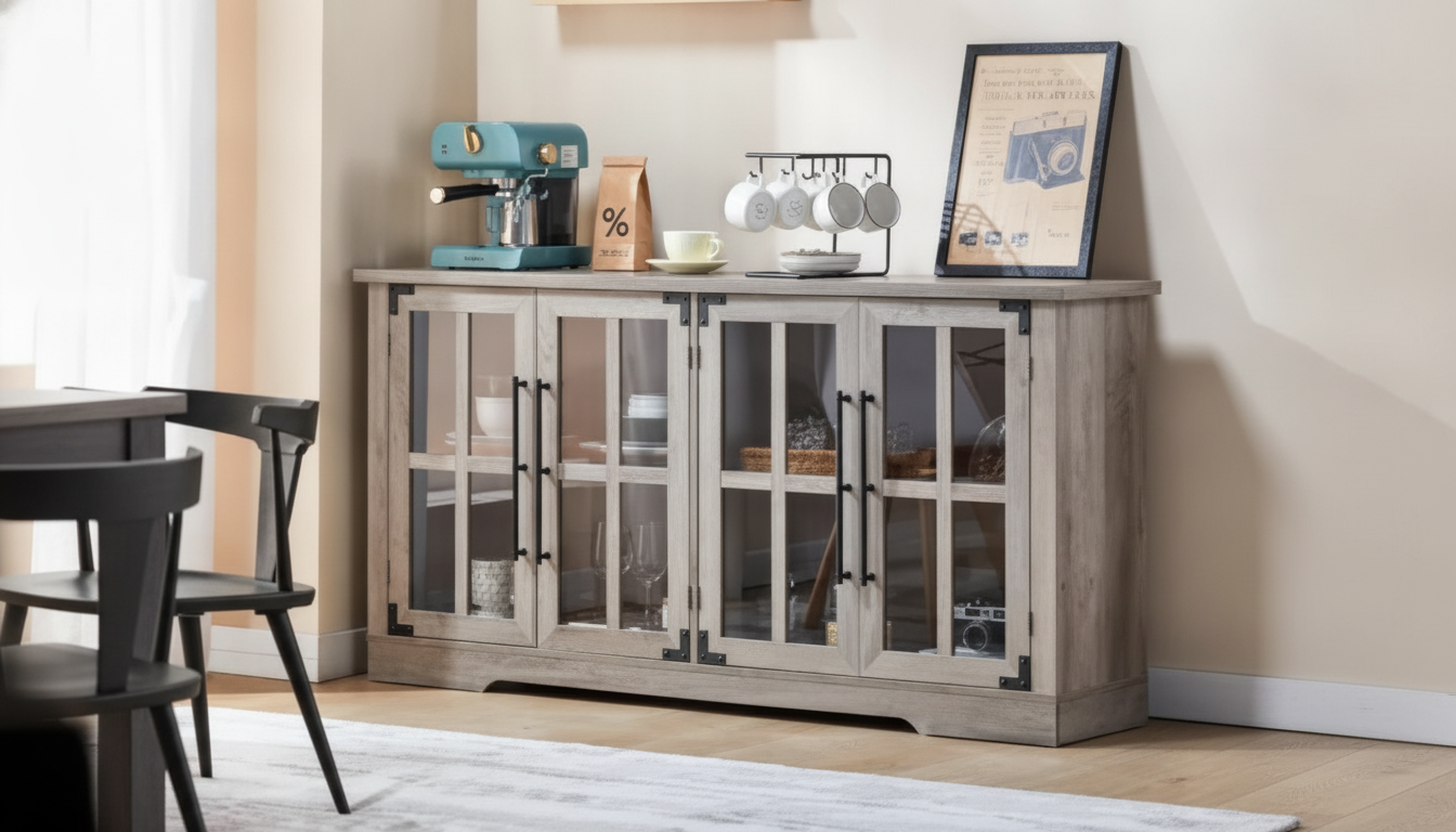 Buffet Sideboard with Glass Doors: Fit, Style & Care