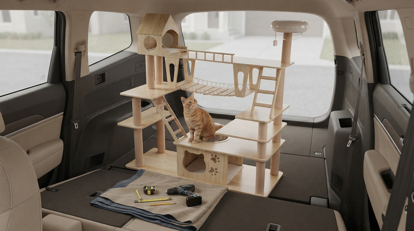 DIY Homemade Cat Tower: Stable, Safe, Scratch-Ready