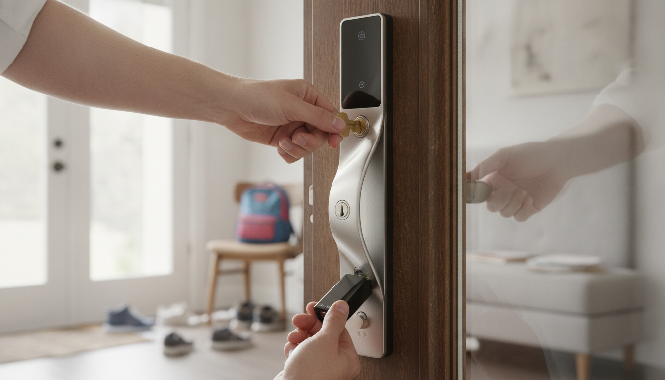 Manual Smart Lock Unlock: Key, 9V, Thumbturn Tips