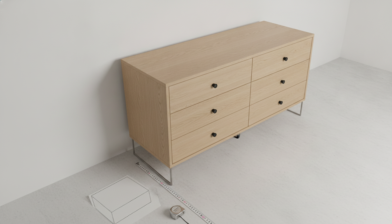Standard Modern 6-Drawer Dresser Dimensions (Guide)