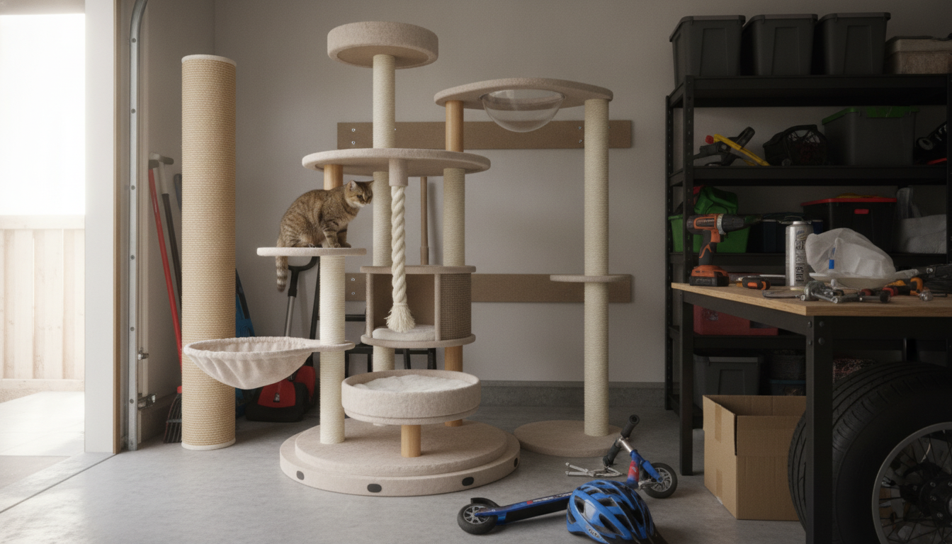 Stable Cat Scratcher Tower: Features That Prevent Tipping