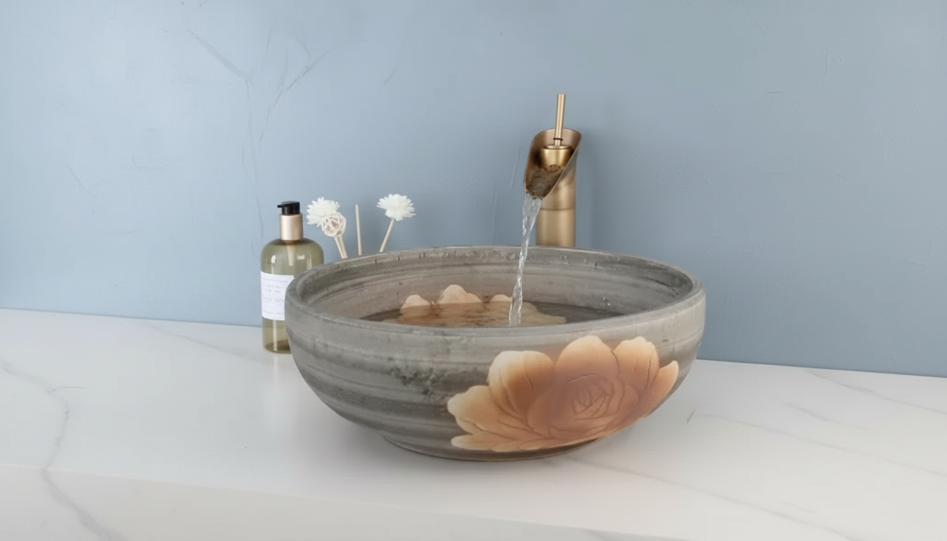 Best Vanity Top Materials for Ceramic Vessel Sinks